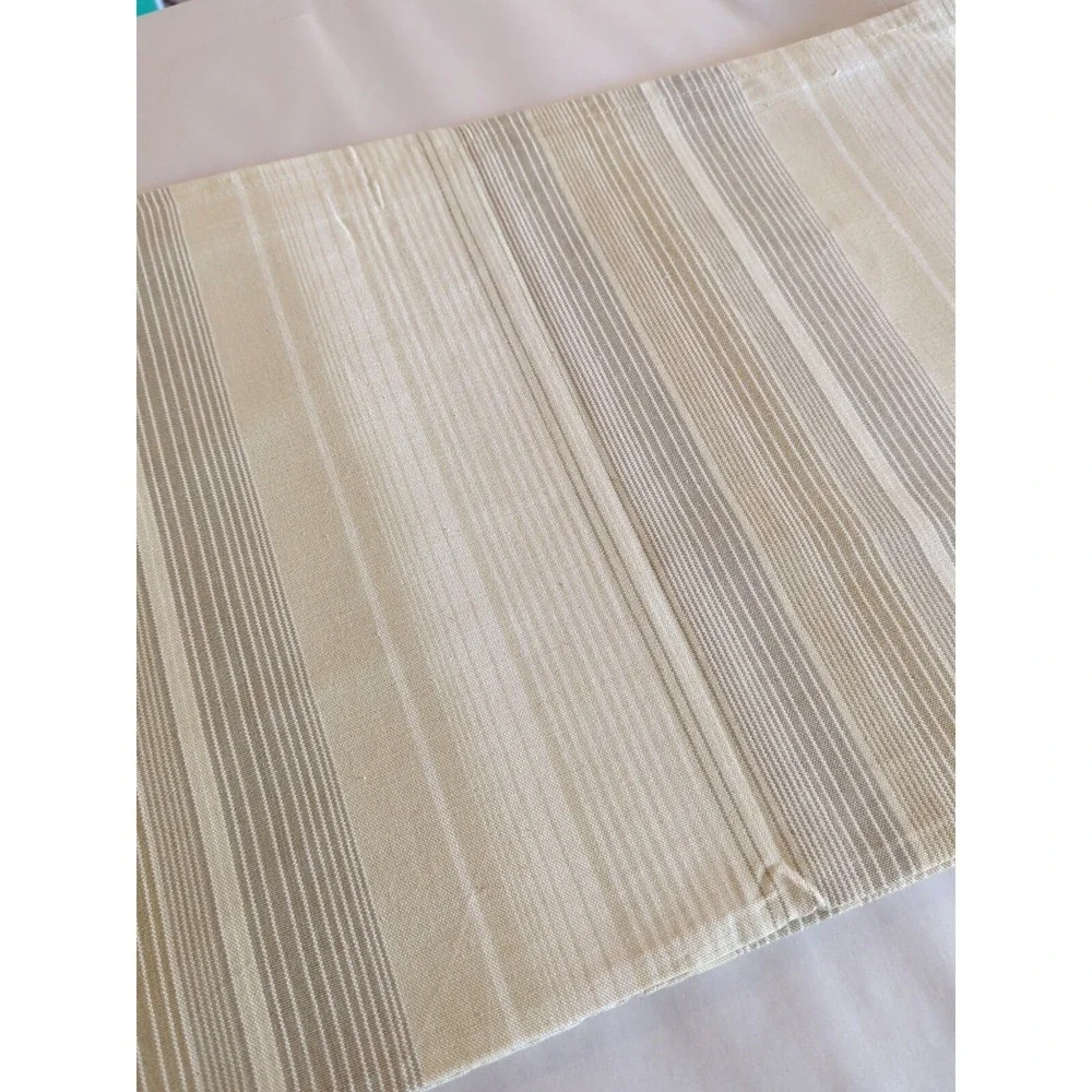 100% Cotton Striped Handloom‎ TABLECLOTH By Primitive Artisans Inc 60x60